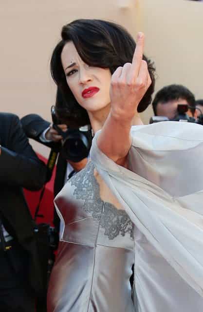 Actress Asia Argento attends the [Zulu] Premiere