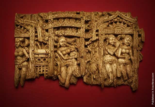 Exhibits On Show At The «Afghanistan Crossroads Of The Ancient World» Exhibition
