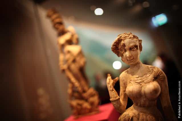 Exhibits On Show At The «Afghanistan Crossroads Of The Ancient World» Exhibition