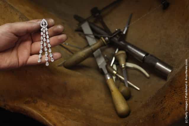 Staff Prepare Jewellery At Garrard, The Oldest Jewellers In The World