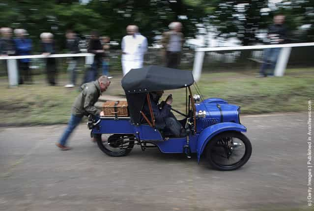 Vintage Sport Cars Compete In The Brooklands Speed Trials