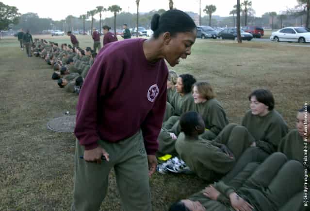 Female U.S. Marines Recruits