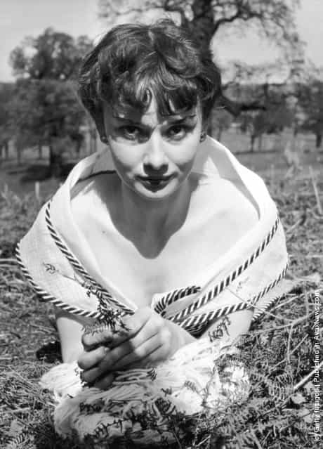 1950: Audrey Hepburn in Richmond Park