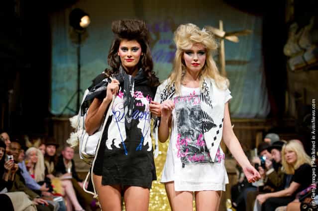 Models walk the runway at the A Child of the Jago fashion show during London Fashion Week