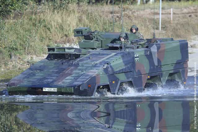 A Boxer armoured personnel carrier