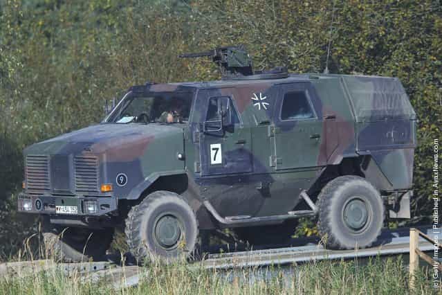 A Dingo armoured transporter of the German Bundeswehr