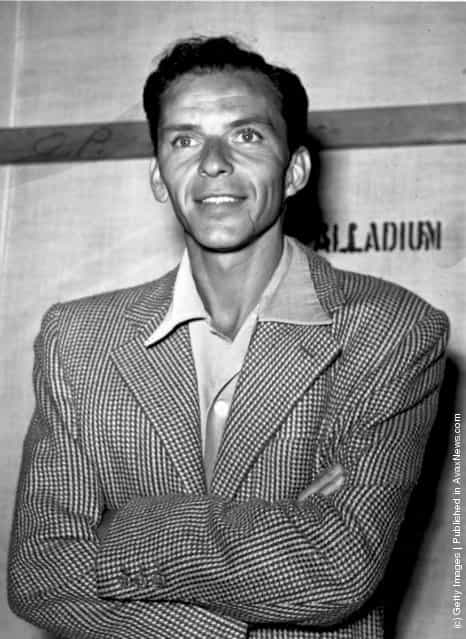 American singer and film star Frank Sinatra, 1950