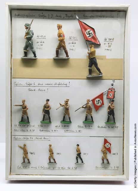 Toy soldiers in Nazi uniforms