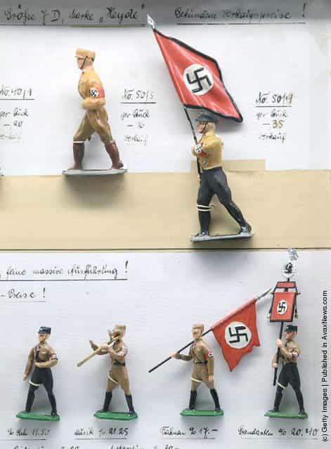 Toy soldiers in Nazi uniforms