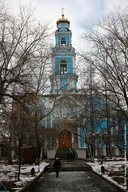 A general view of Voznesensky Cathedral in Yekaterinburg, Russia