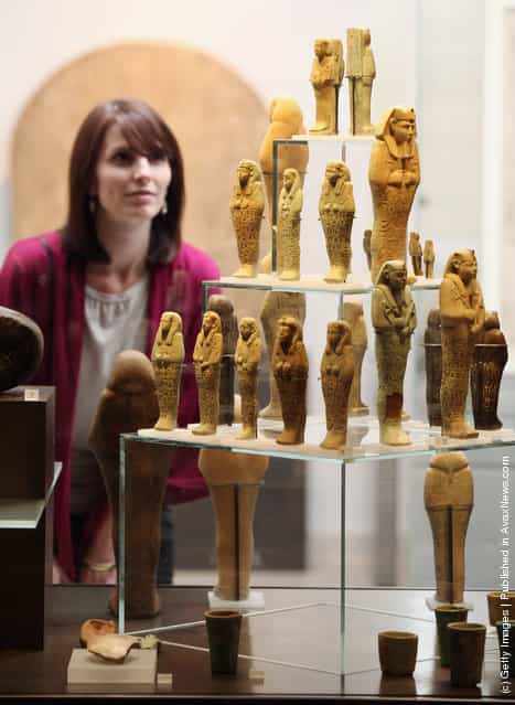 Laura Berry views mummiform figurines on display in the Ashmolean Museums new exhibition of artifacts from ancient Egypt and Nubia
