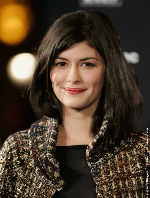 Actress Audrey Tautou attends the Christmas illuminations 2011 on Champs-Elysees on November 23, 2011 in Paris, France