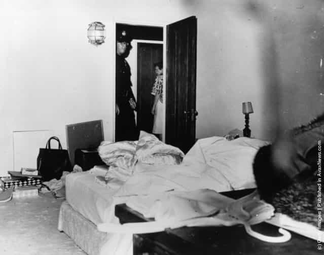 9th August 1962: The room where film actress Marilyn Monroe (Norma Jean Mortenson or Norma Jean Baker, 1926 - 1962) died