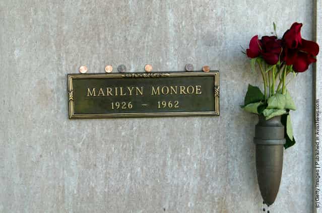 The grave site of late actress Marilyn Monroe