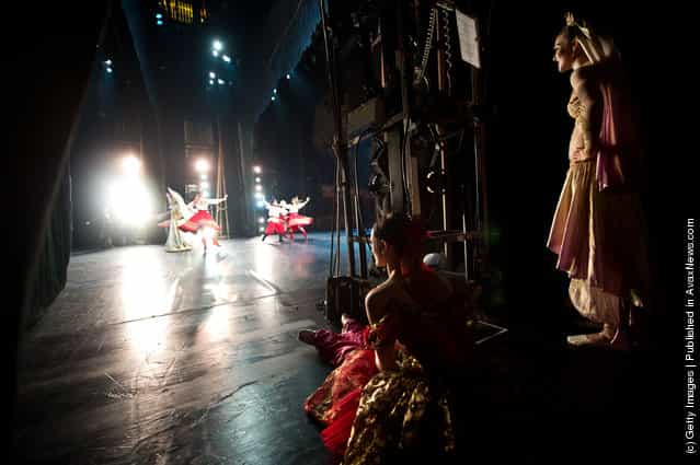 Dancers of the English National Ballet perform The Nutcracker at the Coliseum