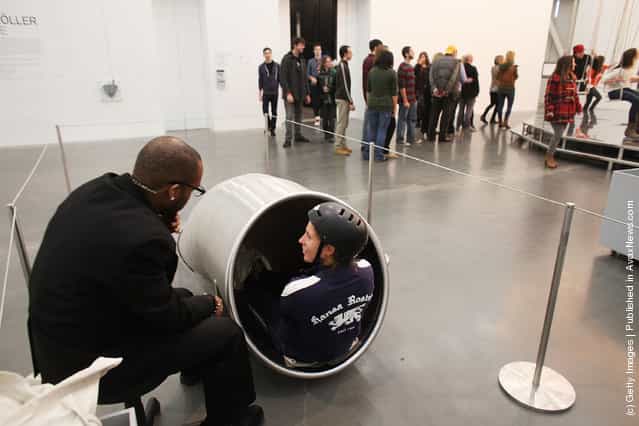 Carsten Holler Experience Exhibit Draws Large Crowds To New Museum