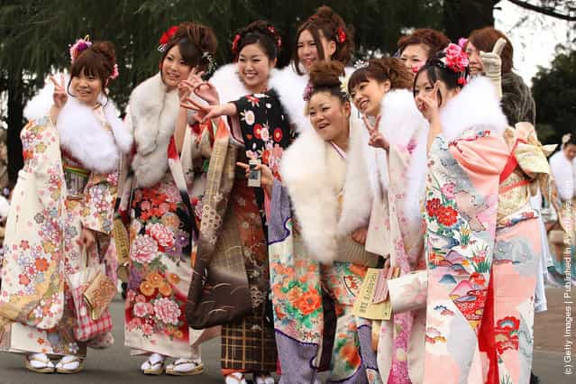 Twenty-Year-Old People Celebrate Coming-Of-Age Around Japan