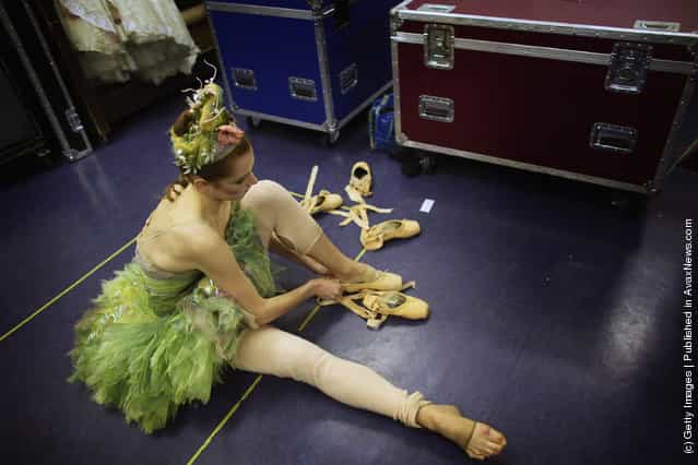 Dancers From The Scottish Ballet Prepare For The Christmas Season