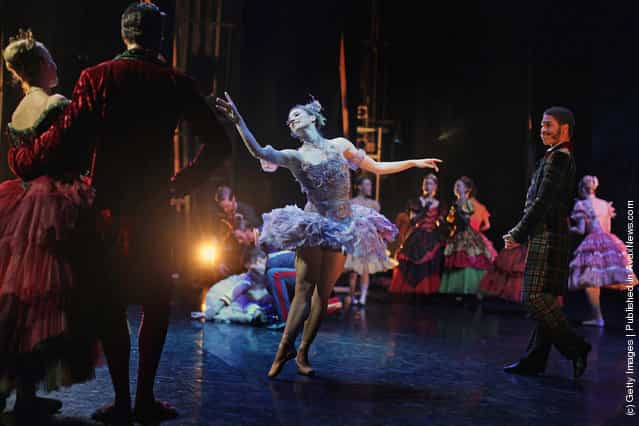 Dancers from the Scottish Ballet perform during a dress rehearsal for their current production of Sleeping Beauty at the Theatre Royal