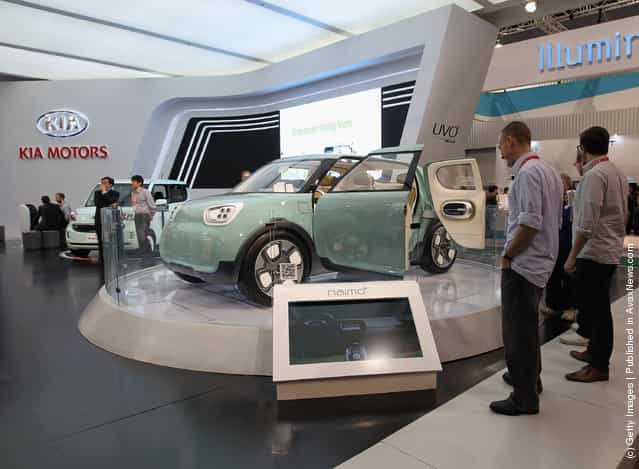 Kia Motors displayed their Naimo concept car at the 2012 International Consumer Electronics Show