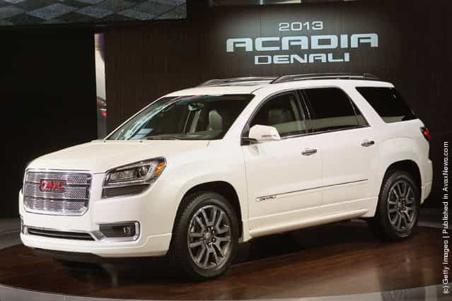 GMC introduces the 2013 Acadia during the media preview of the Chicago Auto Show at McCormick Place