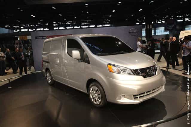 Nissan introduces the 2013 NV200 commercial van during the media preview of the Chicago Auto Show