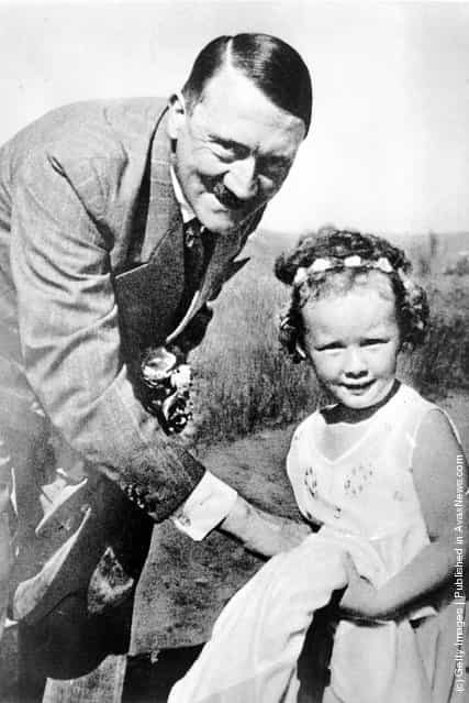 German dictator Adolf Hitler with a little girl, 1935