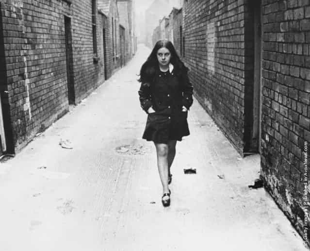 1969: Independent Unity MP for Mid-Ulster and youngest MP in Britain Bernadette Devlin in Belfast