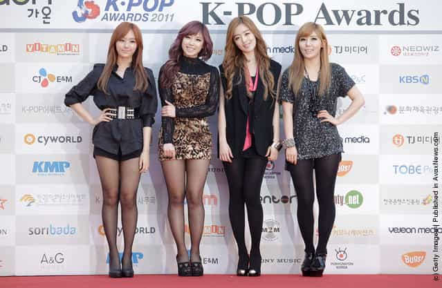 Secret arrive during the 1st Gaon Chart K-POP Awards at Blue Square