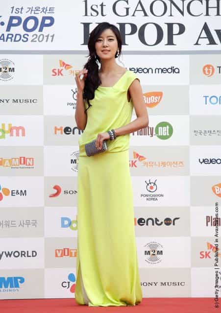 Actress Choi Youn-So arrives during the 1st Gaon Chart K-POP Awards at Blue Square