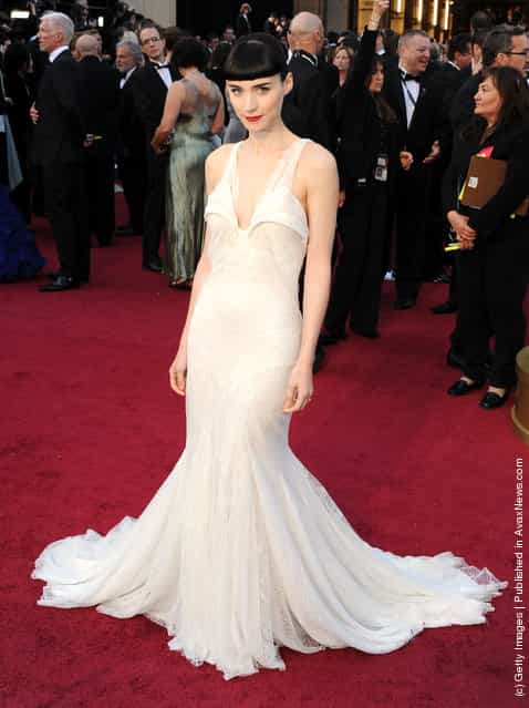 Actress Rooney Mara arrives at the 84th Annual Academy Awards held at the Hollywood & Highland Center