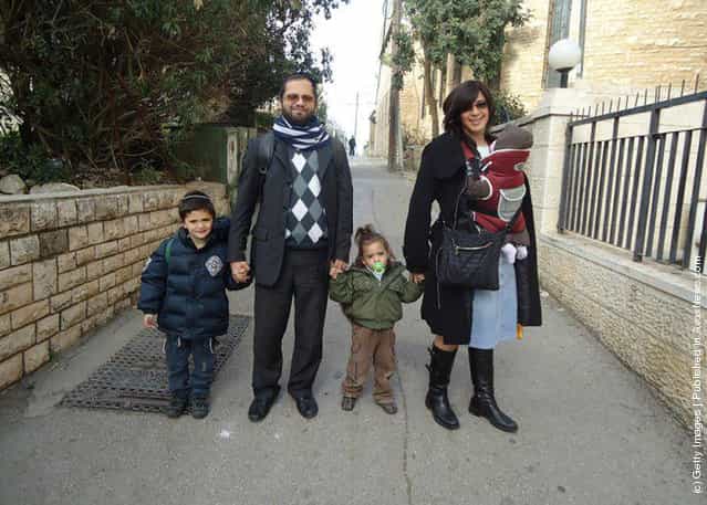 This handout image, supplied by the website 'Hadrei Haredim' on March 20, 2012, shows three of the victims killed by a gunman in Toulouse, France