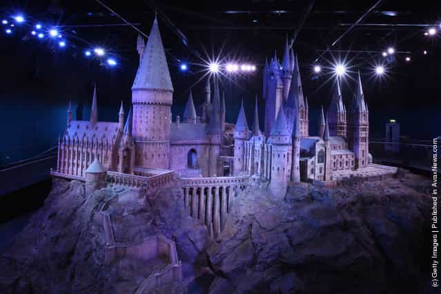 A general view of Hogwarts Castle at the Harry Potter Studio Tour at Warner Brothers Leavesden Studios