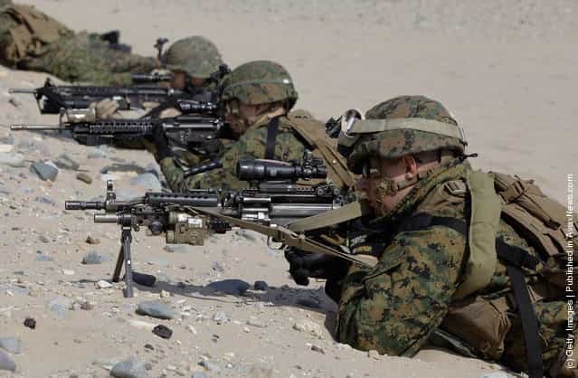 South Korea And U.S. Marines Conduct Landing Exercise