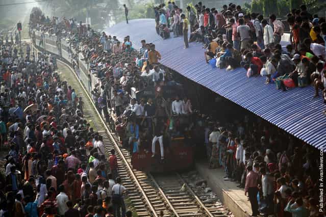Andrew Biraj, a Reuters photographer based in Bangladesh, has won the 3rd Prize Daily Life Single category with this picture of an overcrowded train approaching a station in Dhaka November 16, 2010. The prize-winning entries of the World Press Photo Contest 2010, the worlds largest annual press photography contest, were announced February 11, 2011