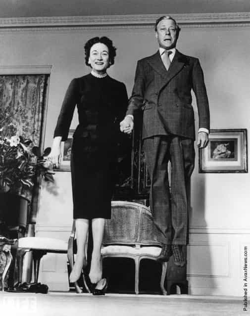 The Duke and Duchess of Windsor (Prince Edward, the former King Edward VIII and Wallis Simpson, later the Duchess of Windsor. Jumpology, 1958