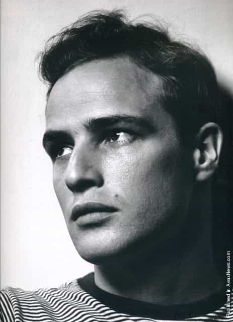American movie star Marlon Brando. USA, New York City, Halsman's studio, 1950