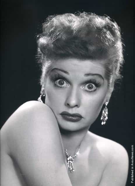 American actress Lucille Ball. USA, 1950