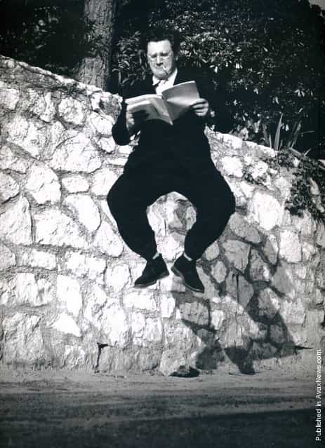 An English actor, writer and dramatist sir Peter Alexander Ustinov, 1950er Jahre. (Photo by Philippe Halsman)