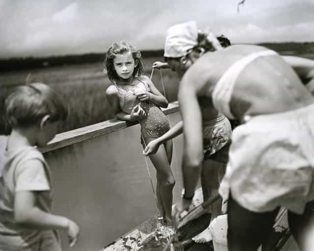 Crabbing at Pawleys, 1989. (Photo by Sally Mann)