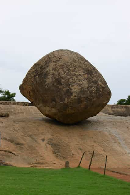 Mahabalipuram, India – The Krishna butter ball