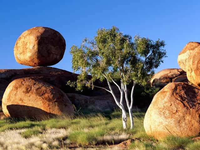 Balancing Boulder, Northern Territory Australia
