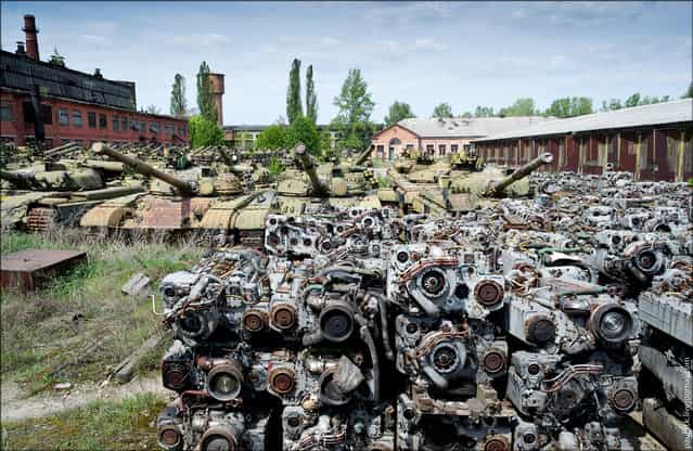 Abandoned Armoured Repair Plant in Kharkiv