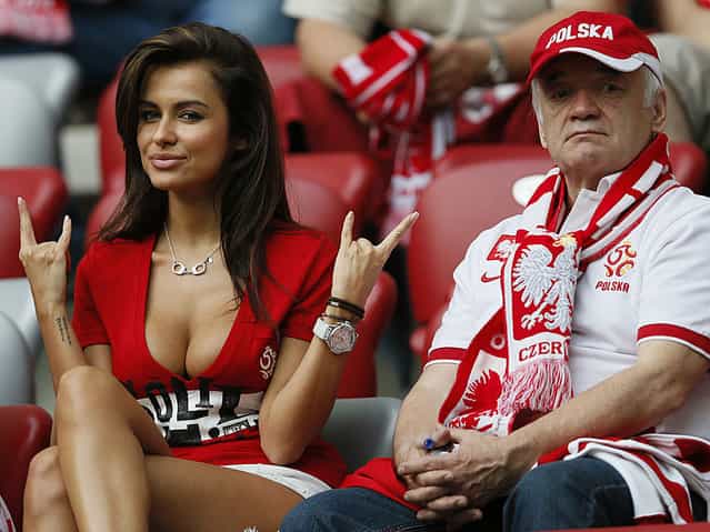 Polish model Natalia Siwiec on Euro 2012