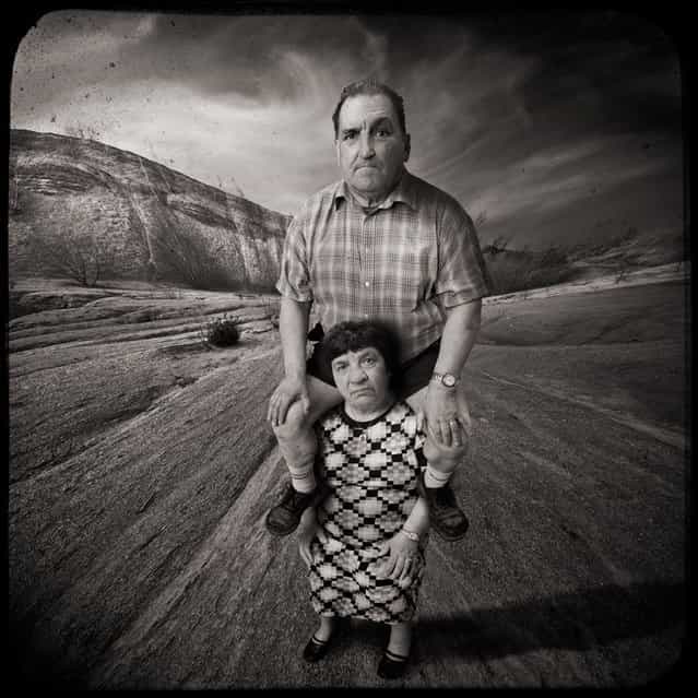 Learning to fly with my pretty wife. Photo Art by Yves Lecoq