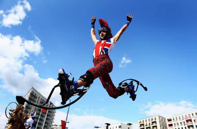 Performers entertain the New Zealand Olympic Team at the welcome ceremony for New Zealand during previews ahead of the London 2012 Olympic Games at Olympic Park on July 19, 2012 in London, England. (Photo by Paul Gilham)