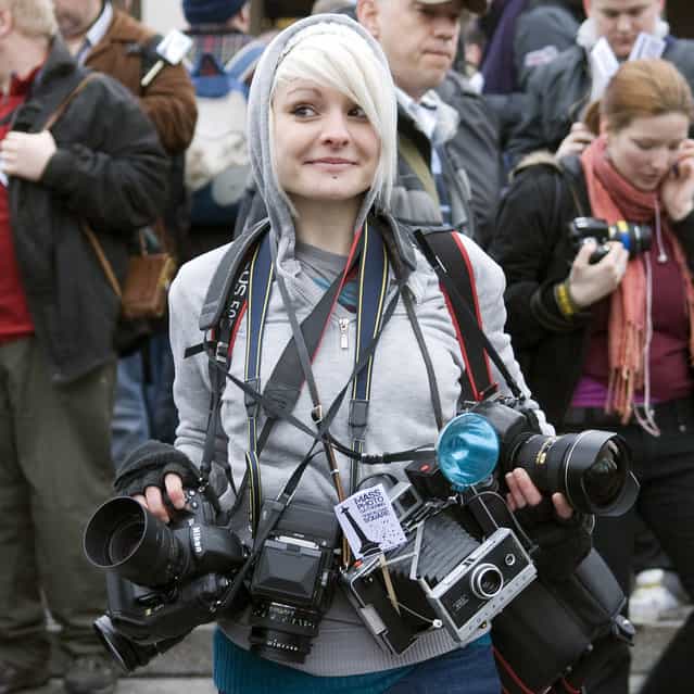 Camera girl. (Photo by James M. Thorne)