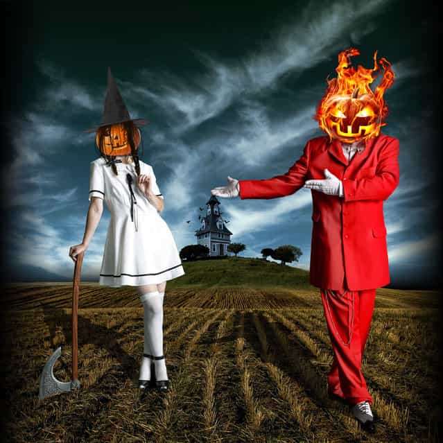 Mr. and Mrs. Pumpkin head. (Photo by Geir Akselsen)