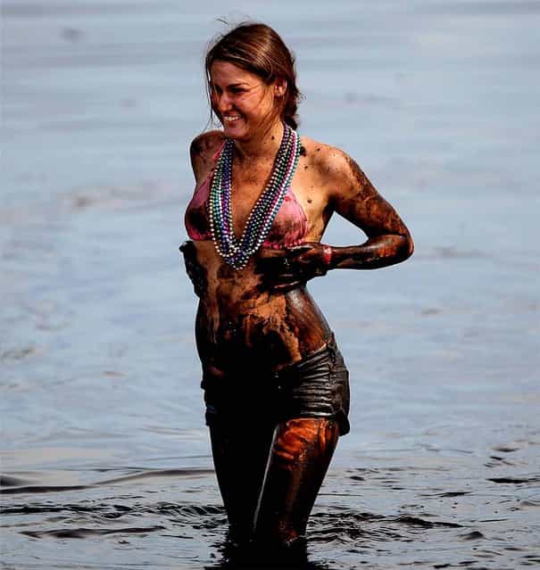 Girl in the mud bog