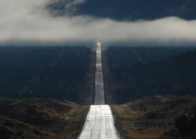 Highway to Heaven. Looking east on Highway 56 – southwestern Utah. (Photo by Ted)